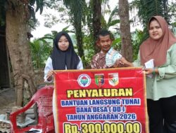Tiyuh Pagar Jaya kecamatan Lambu Kibang  Salurkan BLT DD TH 2026
